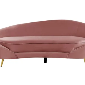 Velvet Sofa Pastel Pink SAVAR