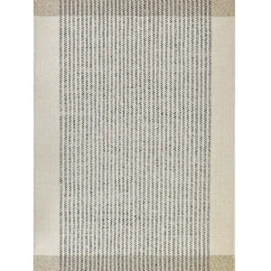 Wool Area Rug 140 x 200 cm Beige and Black DIVARLI