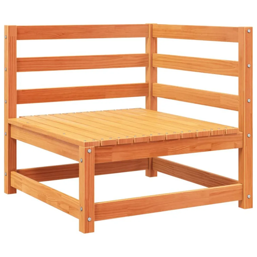 Cadeira de Balanço 11 pcs conjunto sofás de jardim madeira de pinho castanho mel
