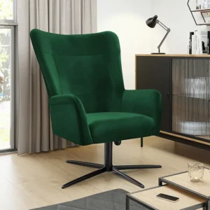 Cadeira Dobrável Poltrona Marana 100, Verde, Tecido, 95x75x83cm