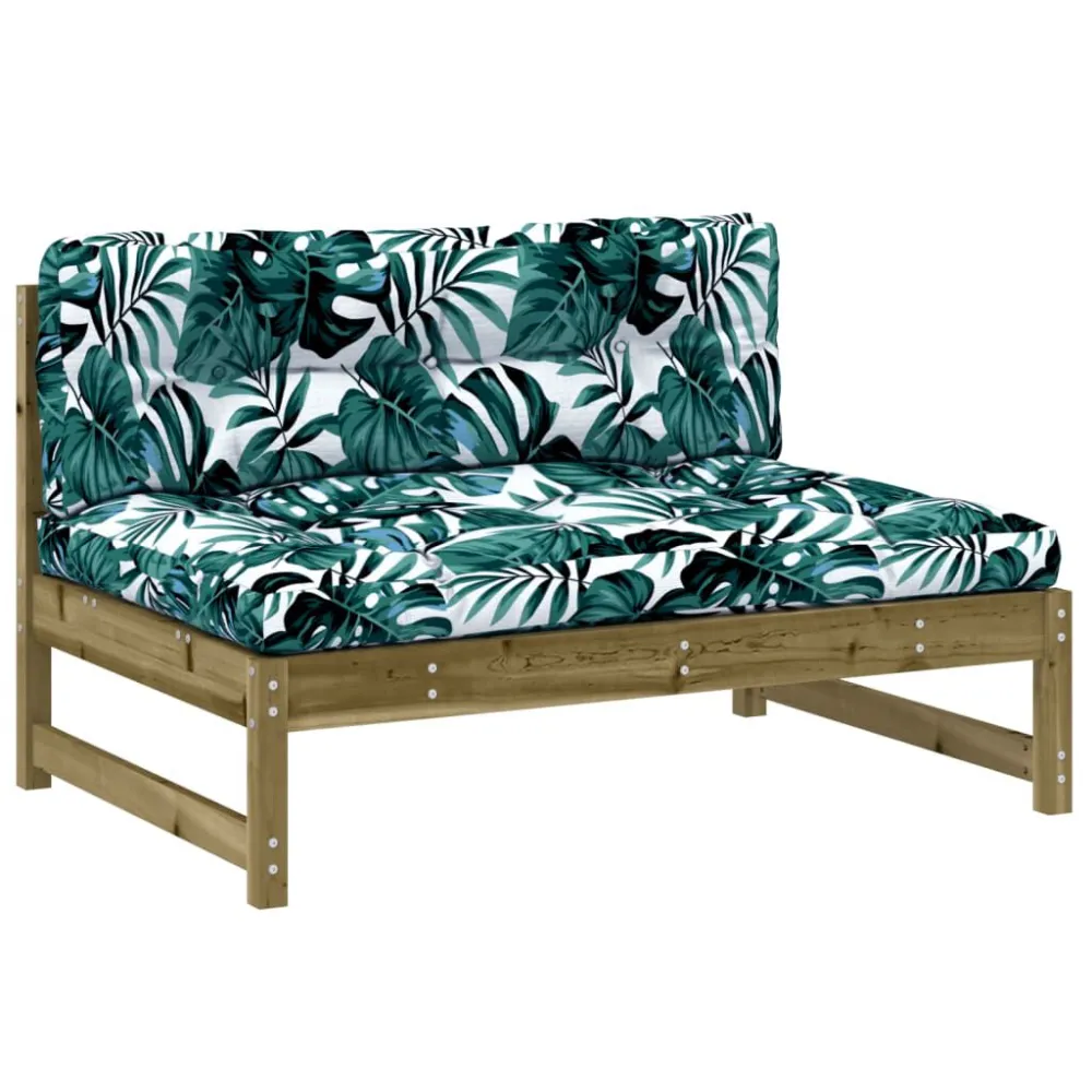 Conjunto Completo de Sofá de centro 120x80 cm madeira de pinho impregnada