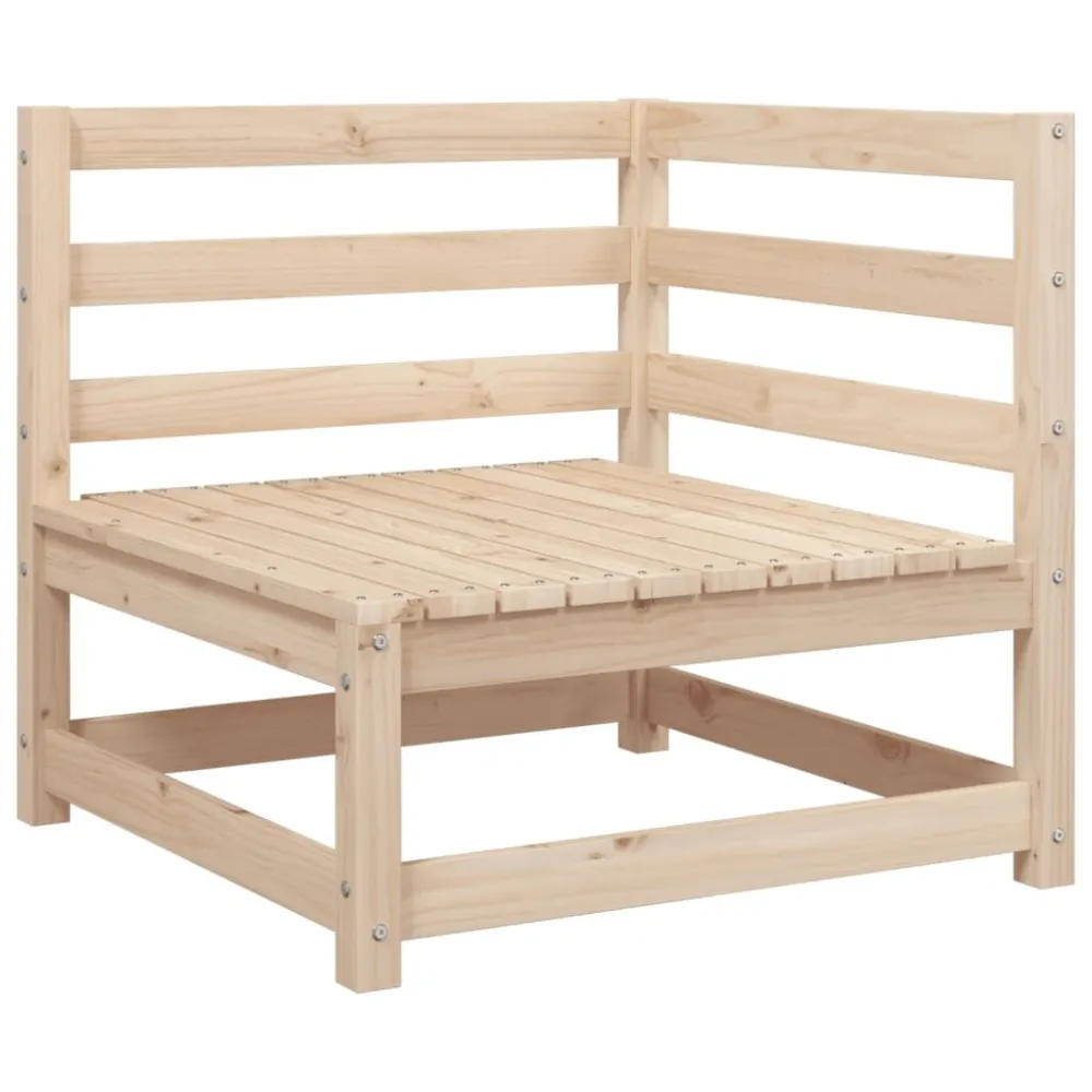 9 pcs conjunto sofás de jardim madeira de pinho maciço Fácil de Guardar