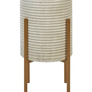 Elevated Plant Pot ALPINUS Metálico Taupe