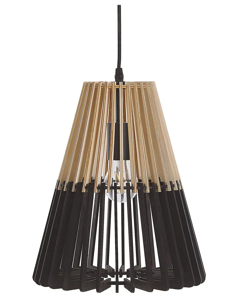 Pendant Lamp Light Wood Negro CAVALLA