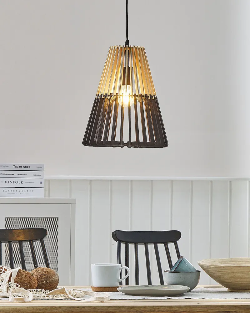 Pendant Lamp Light Wood Negro CAVALLA