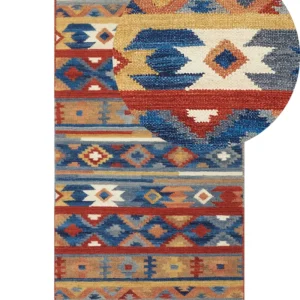 Wool Kilim Area Rug 80 x 150 cm Multicolour NORAKERT
