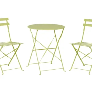 Steel Garden Bistro Set Lime Jade FIORI