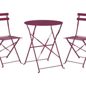 Suporte para Plantas Steel Garden Bistro Set Bordô FIORI