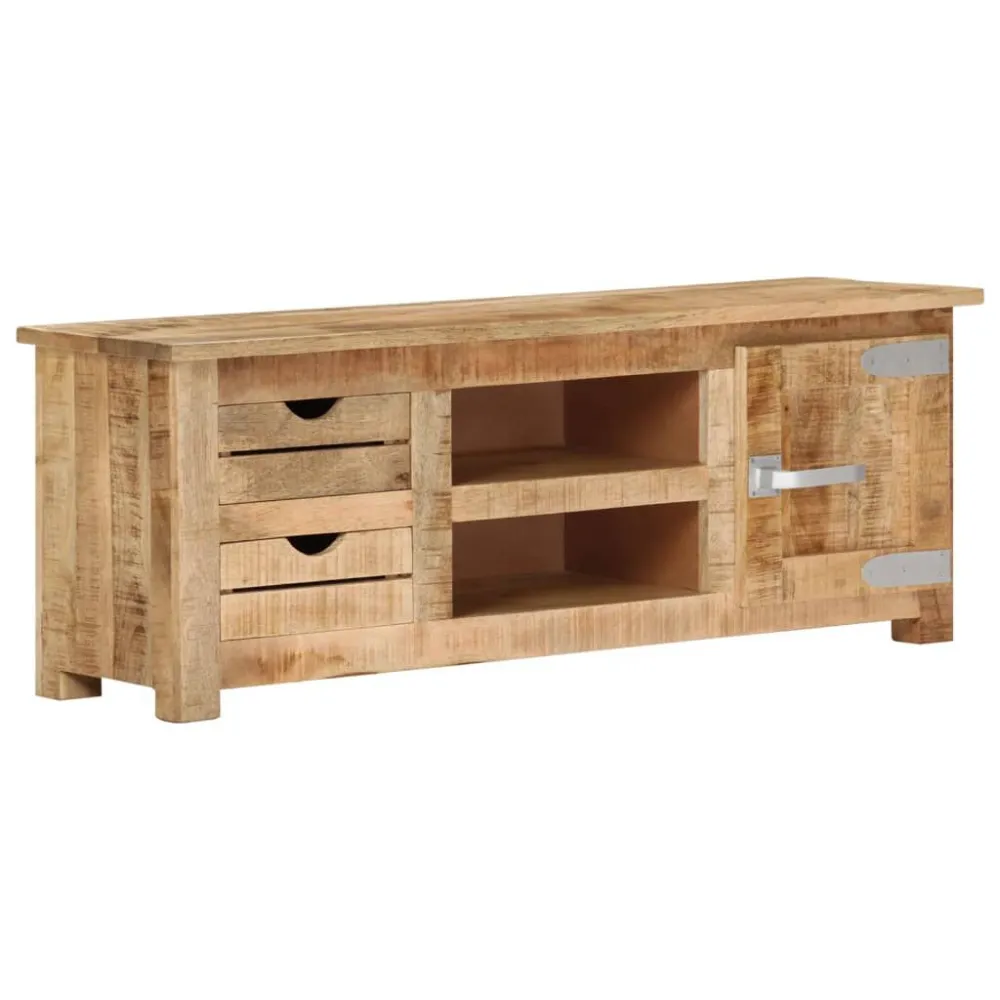 Banco para Arcade Móvel de TV 110x30x40 cm madeira de mangueira áspera