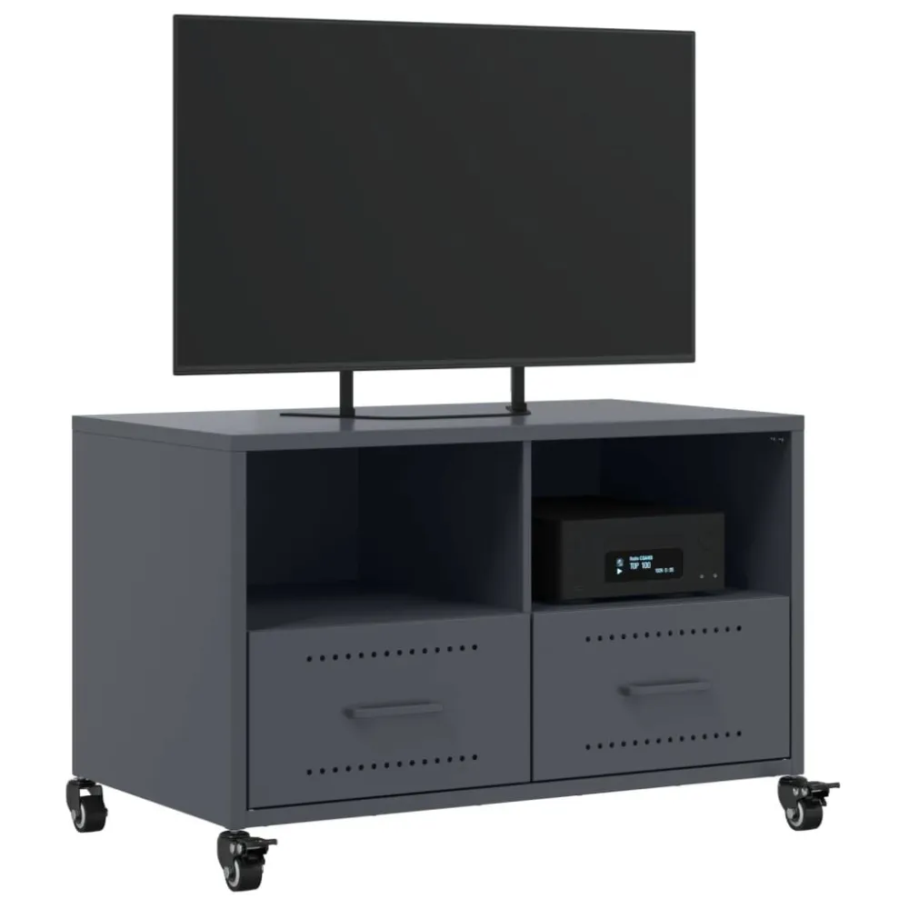 Cadeira Gamer Ergonômica Móvel de TV 68x39x43,5 cm ço antracite