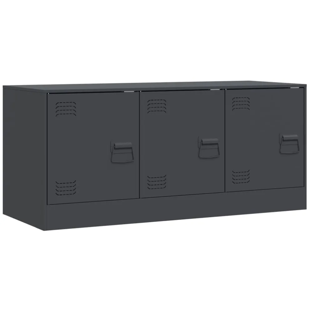 Estante para Jogos Móvel de TV 99x39x44 cm ço antracite