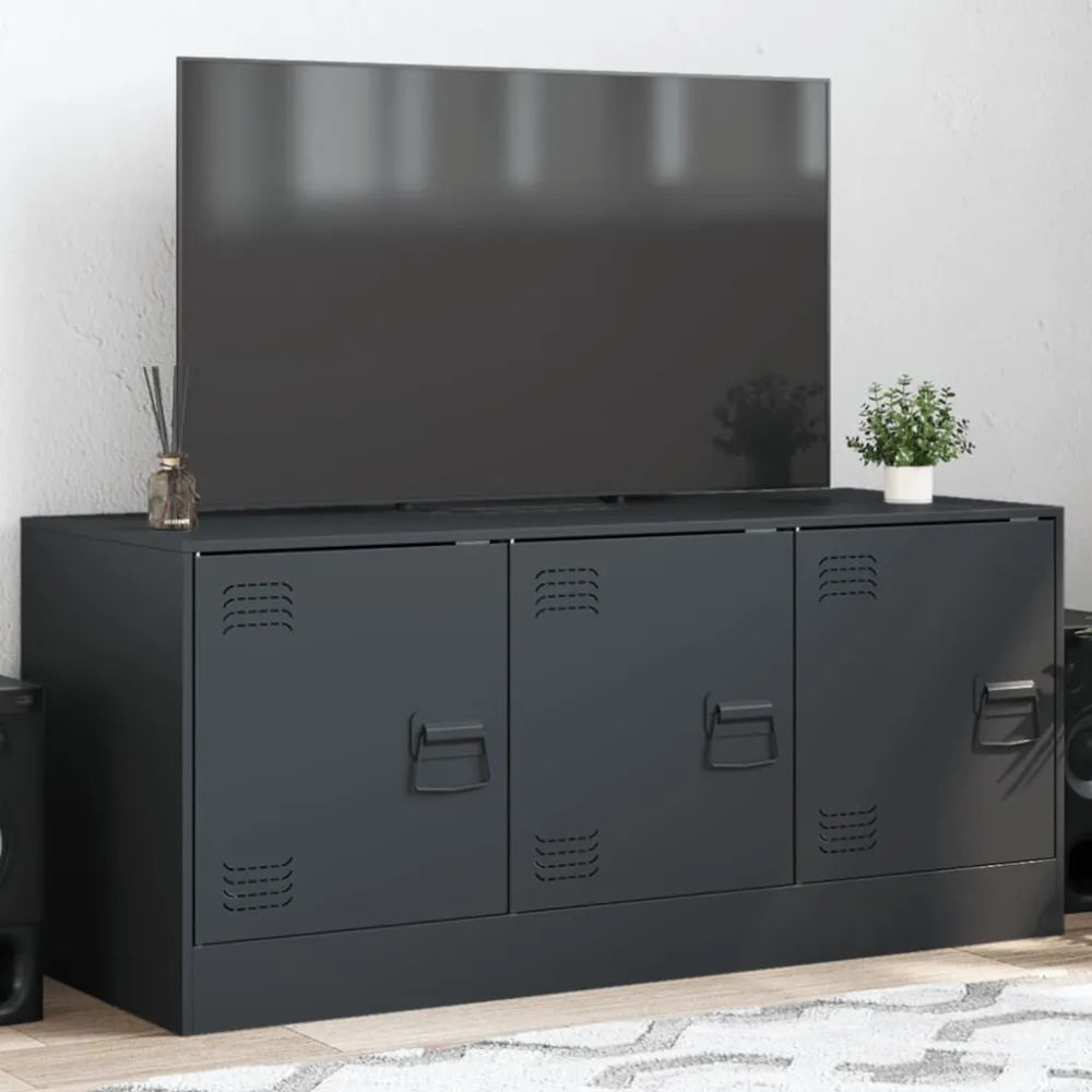 Estante para Jogos Móvel de TV 99x39x44 cm ço antracite