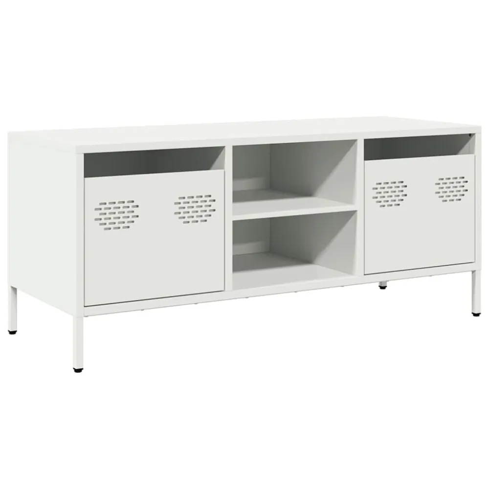 Mesa de Air Hockey Móvel de TV 101,5x39x43,5 cm ço laminado gélido branco