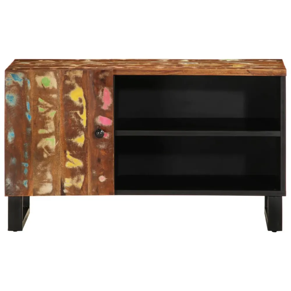 Mesa de Poker Móvel de TV 80x33x46 cm madeira recuperada/derivados madeira