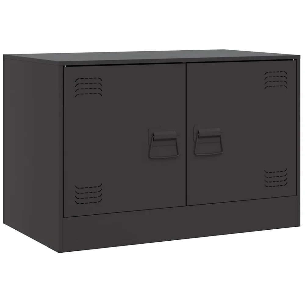 Móvel de TV 67x39x44 cm ço preto para Gamers
