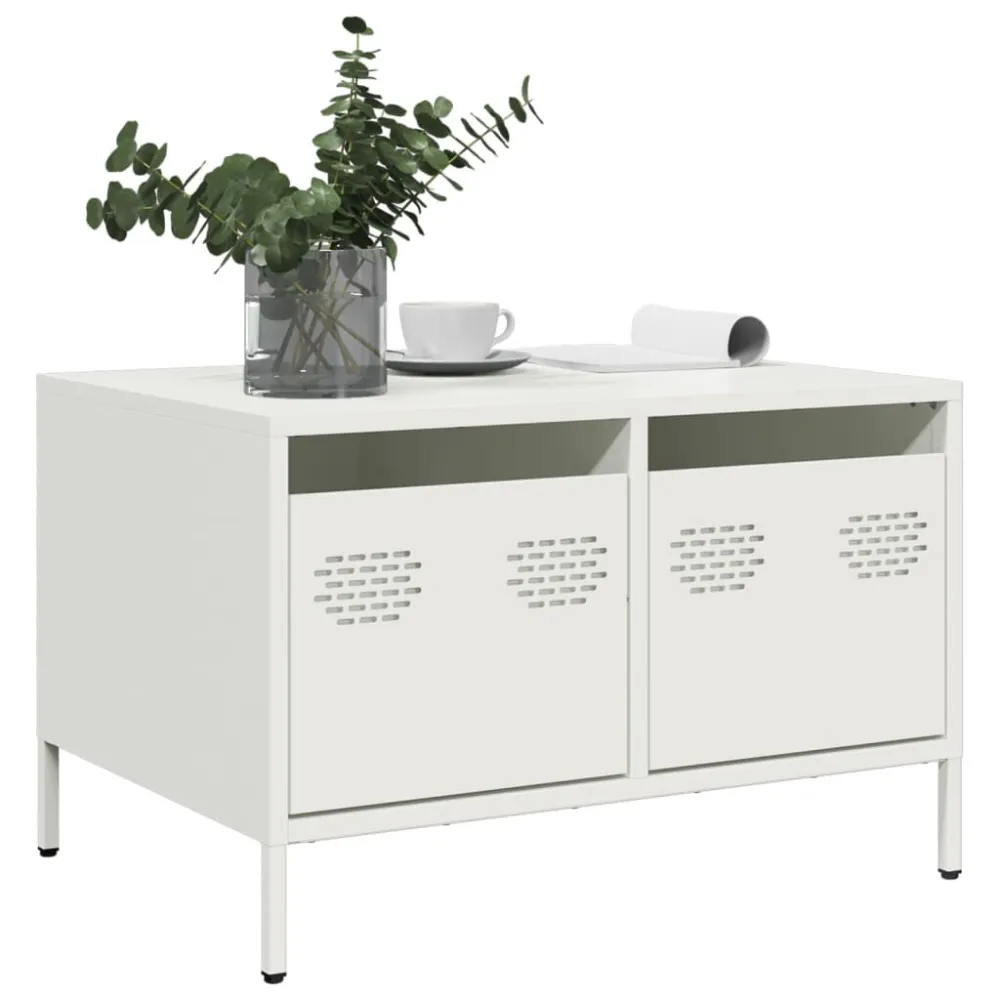 Móvel de TV 68x50x43,5 cm ço laminado helado branco