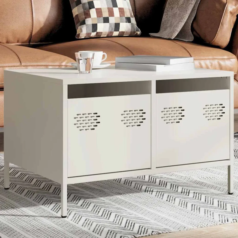 Móvel de TV 68x50x43,5 cm ço laminado helado branco