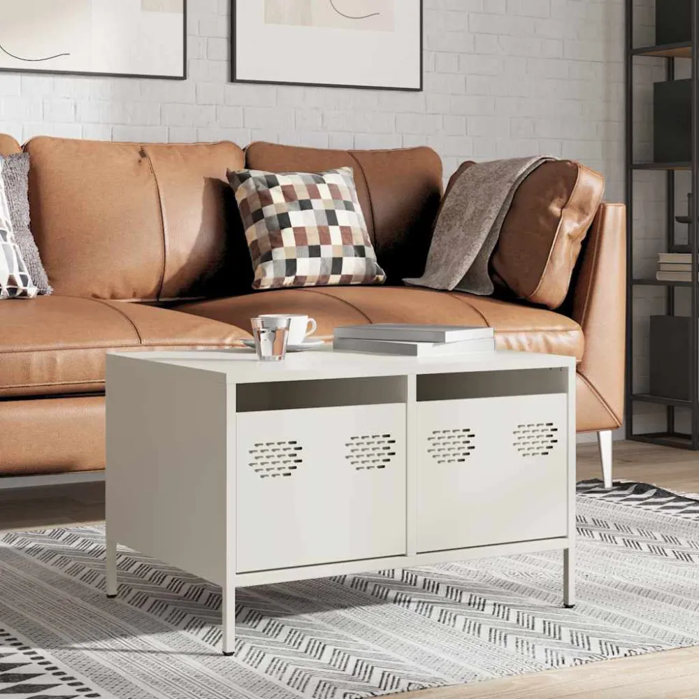 Móvel de TV 68x50x43,5 cm ço laminado helado branco