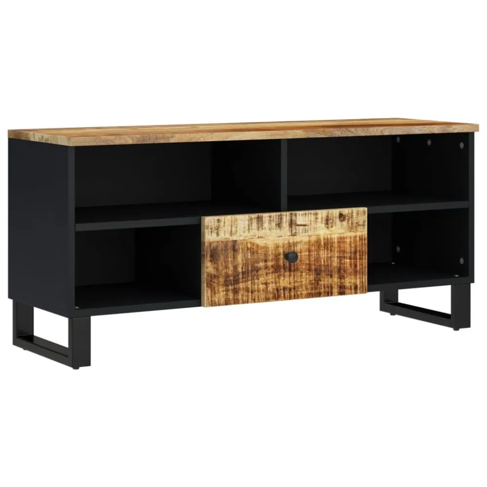 Móvel para Console Móvel de TV 100x33x46 cm mangueira maciç/derivados madeira
