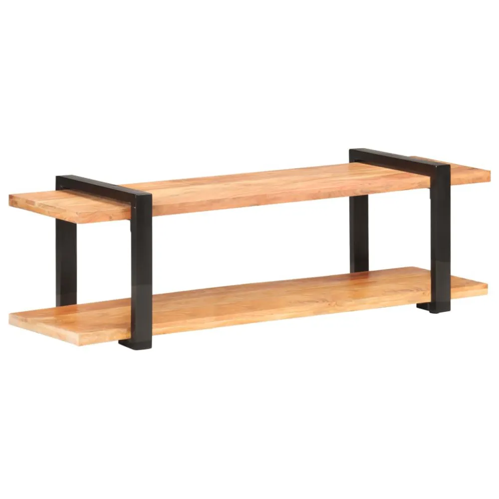 Móvel para Console Móvel de TV 130x40x40 cm madeira de acácia maciç