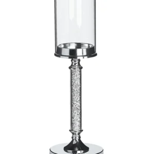 Candelabro ABBEVILLE Vidro Prateado