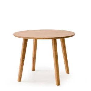Amassador de Batatas Table à manger ronde Tasen D100cm Bois massif clair