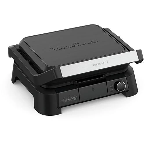 Conjunto de Acessórios Grelhador de Placas Moulinex GI5108F0 Supergrill 3 EM 1 - Preto