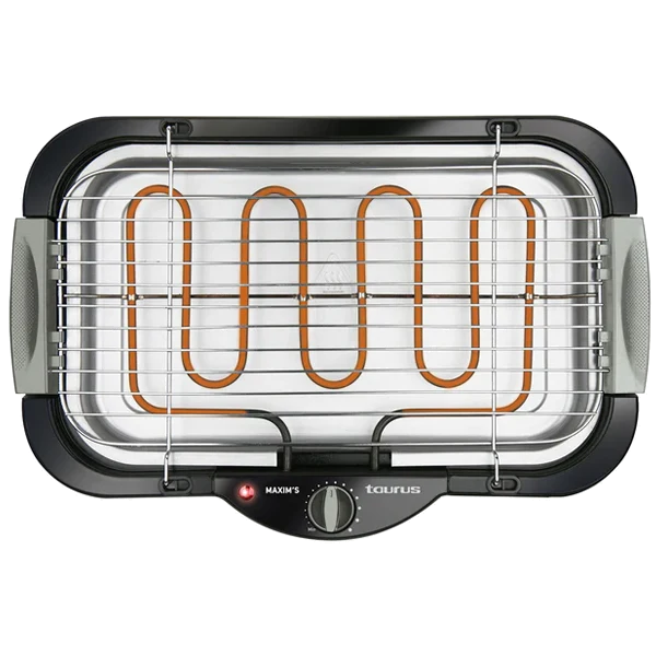 Grelhador Taurus Maxim´s | 2400W, 41x24cm, Termostato regulável para Grelha e Fumador