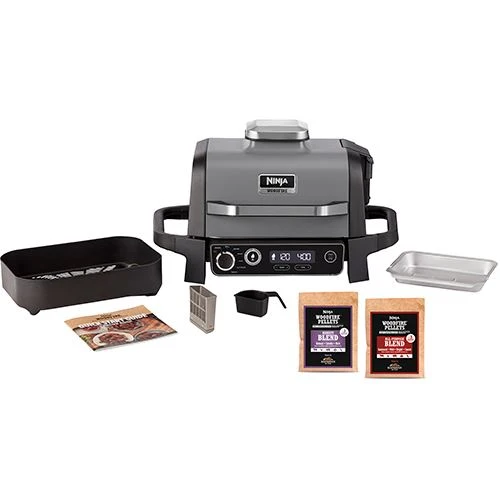Utensílio de Grelhador Elétrico de Exterior + Air Fryer Ninja OG701EU | 2400 W