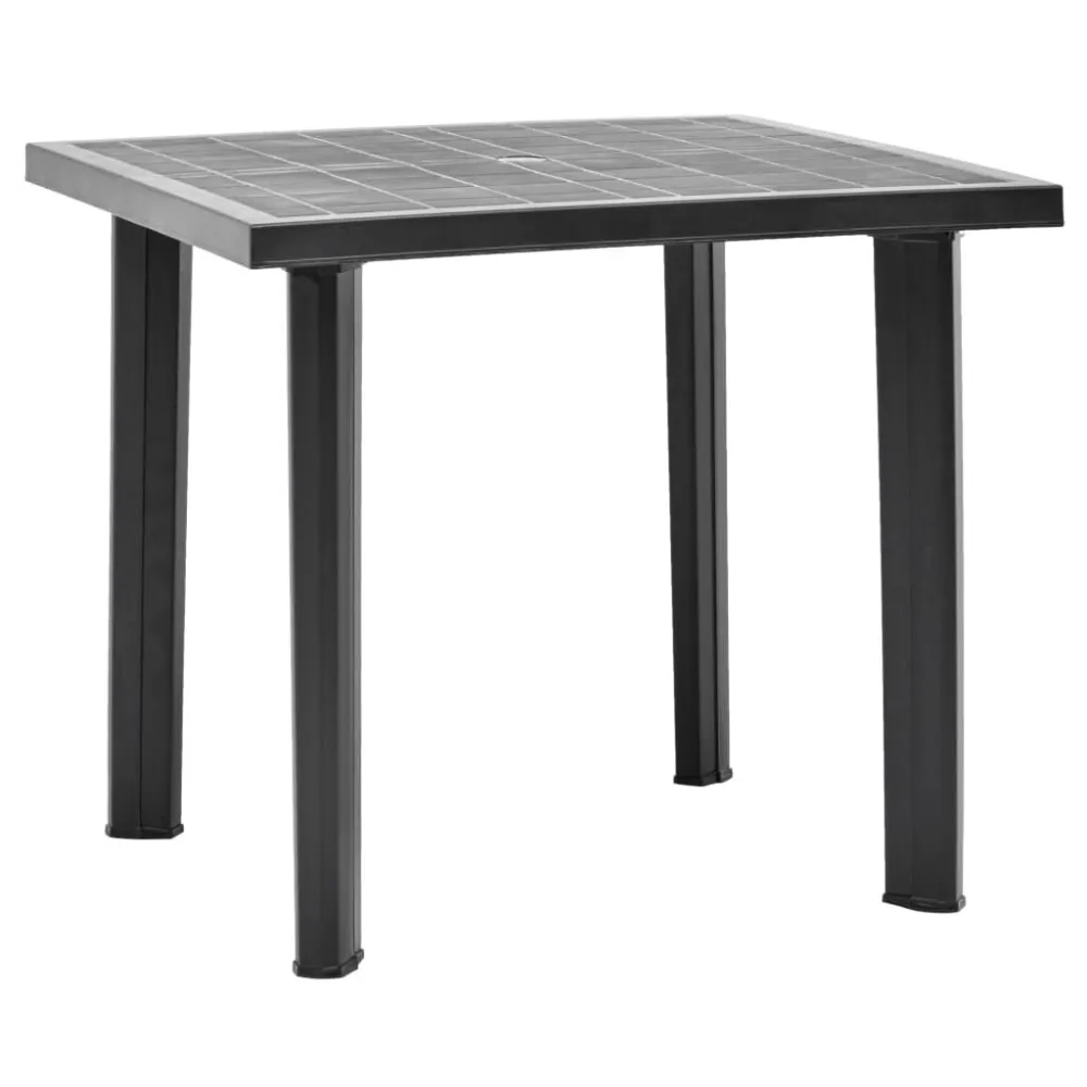 Mesa de Bistrô Mesa de jardim 80x75x72 cm plástico antracite
