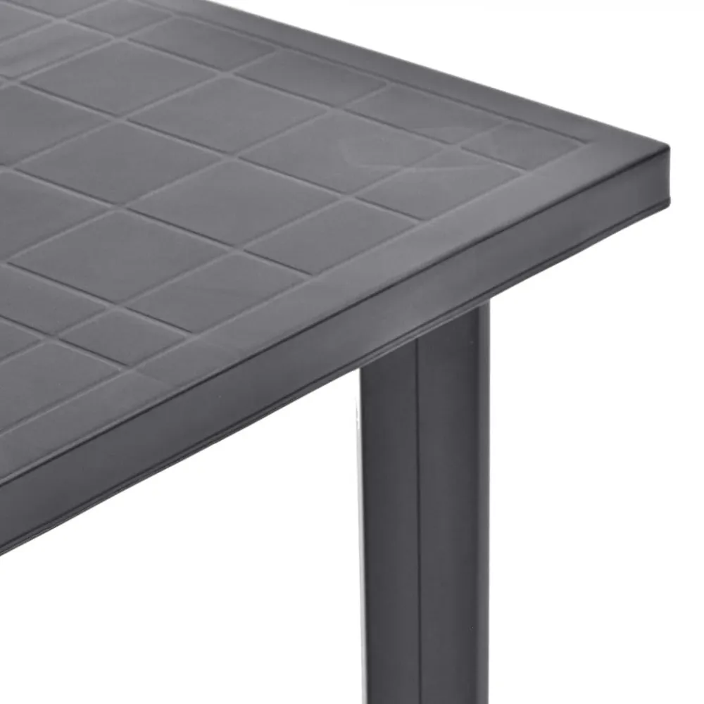 Mesa de Bistrô Mesa de jardim 80x75x72 cm plástico antracite