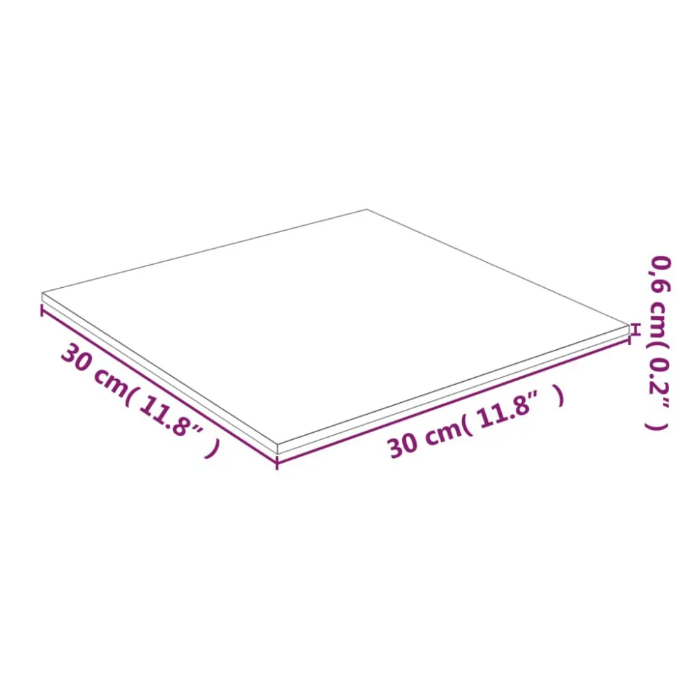 Mesa de Centro para Tampo de mesa 30x30 cm vidro temperado transparente