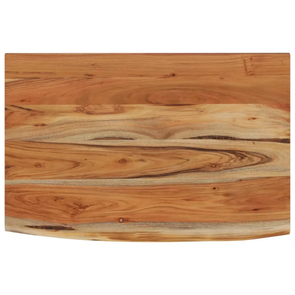 Mesa Dobrável para Prateleira de parede retangular 50x30x3,8 cm acácia maciç