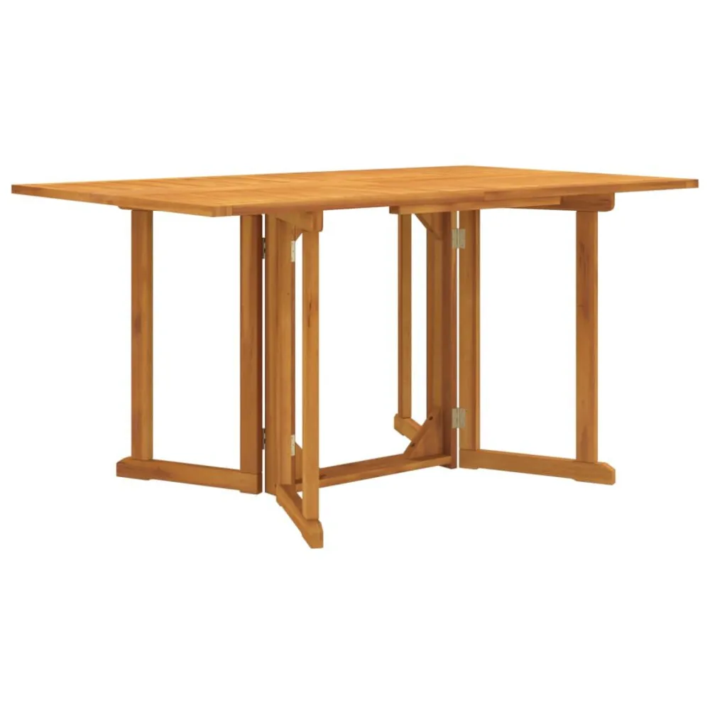 Mesa de Jardim Robusta Mesa de jardim com tampo rebatível 150x90x75cm teca maciç