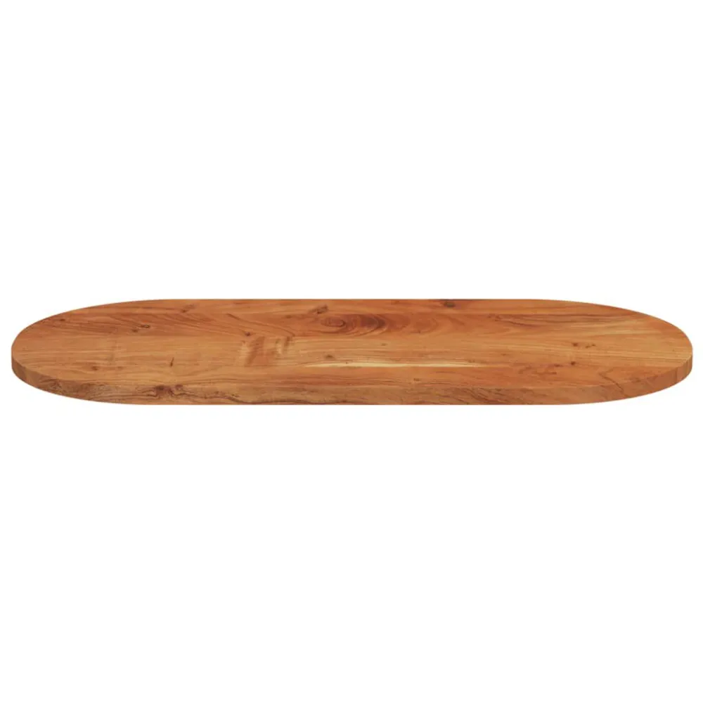 Mesa de Jardim Robusta Tampo de mesa oval 80x40x3,8 cm madeira de acácia maciç