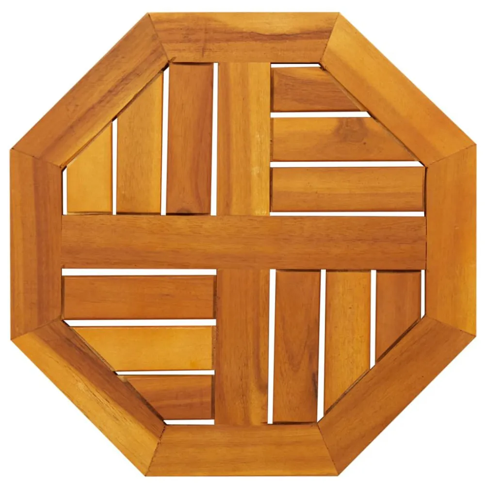 Mesa de Jardim Tampo de mesa octogonal 40x40x2 cm madeira de acácia maciç