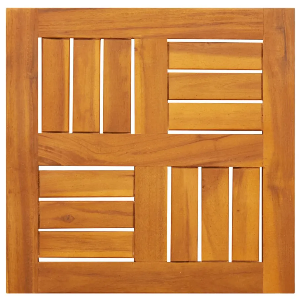 Mesa de Jardim Tampo de mesa quadrado 40x40x2 cm madeira de acácia maciç