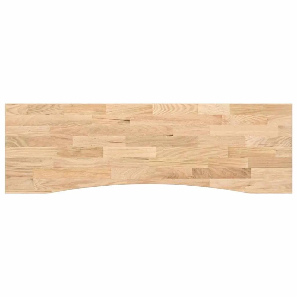 Mesa de Pátio Tampo mesa retangular 160x50x2,5 cm carvalho maciço não tratado