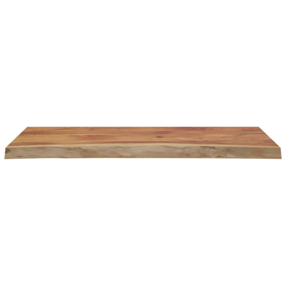 Resistente às Intempéries Tampo de mesa retangular borda viva 100x40x2,5 cm acácia maciç