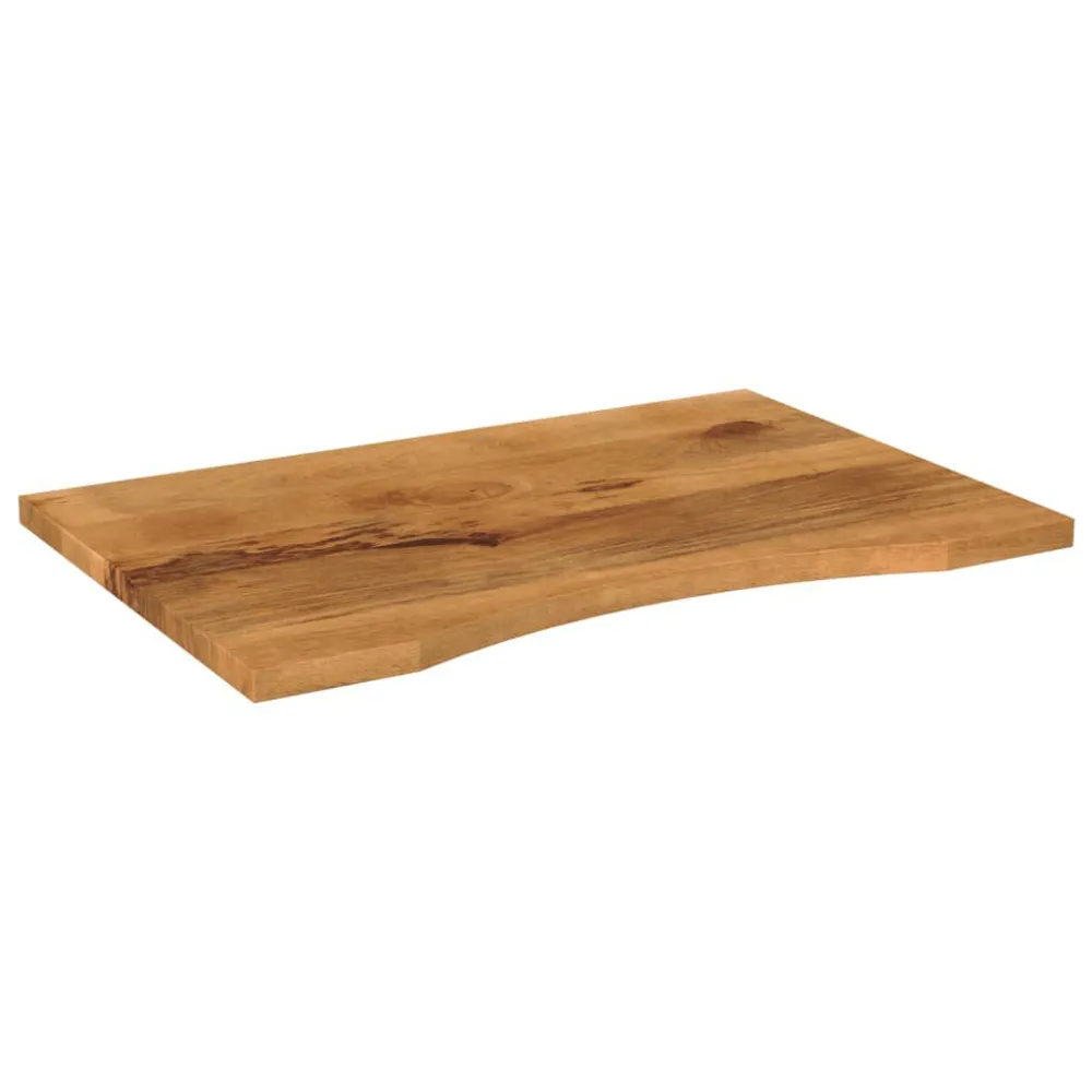 Tampo de mesa com curva 90x50x2,5 cm mangueira áspera maciç | Resistente às Intempéries