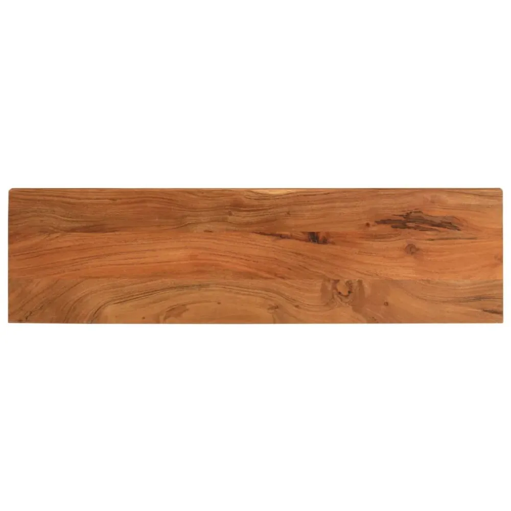 Tampo de mesa retangular 120x20x3,8 cm madeira de acácia maciç com Ajuste de Altura
