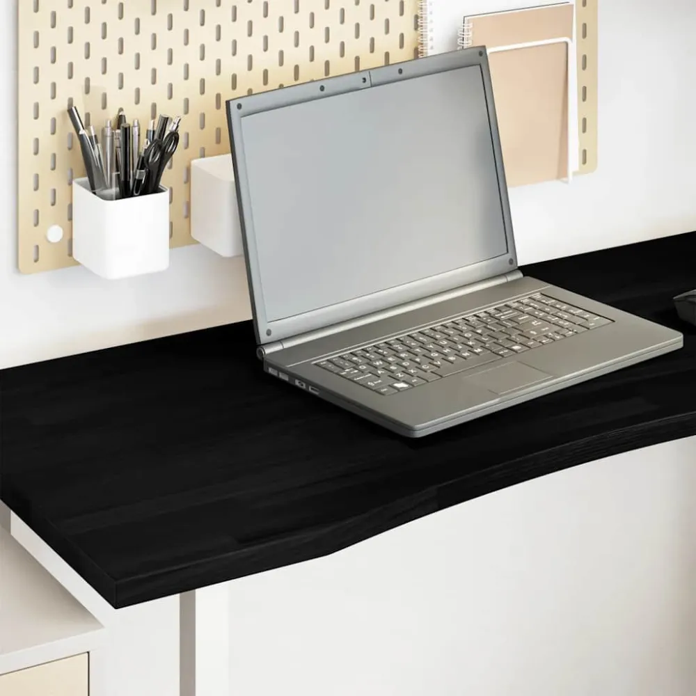 Tampo de mesa retangular 120x60x2,5 cm carvalho castanho-escuro com 4 Cadeiras