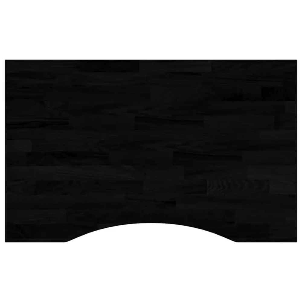 Tampo de mesa retangular 80x50x2,5 cm carvalho castanho-escuro para Churrasqueiras e Áreas de Lazer