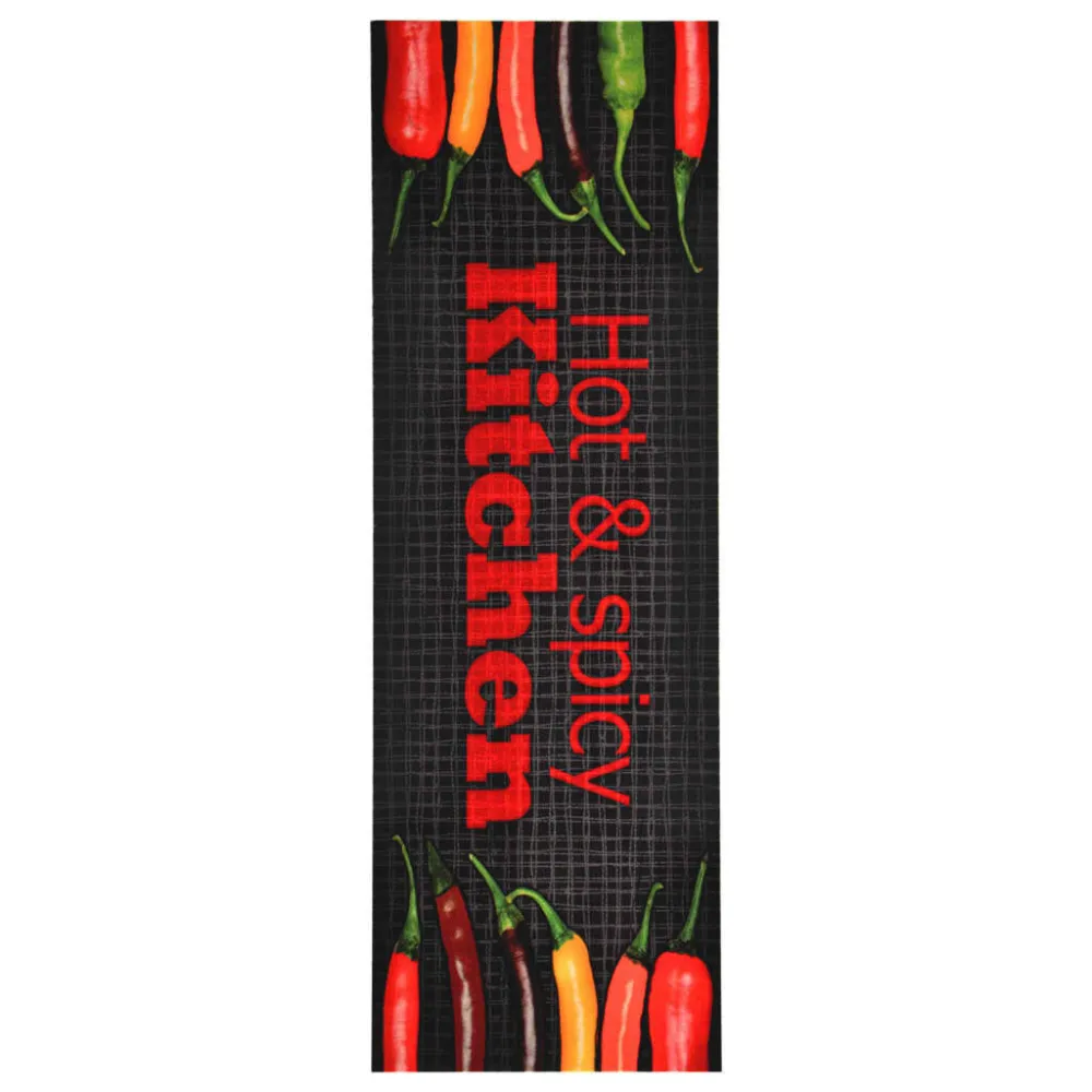 Acessório para Tapete de cozinha lavável com design Hot&Spicy 45x150 cm
