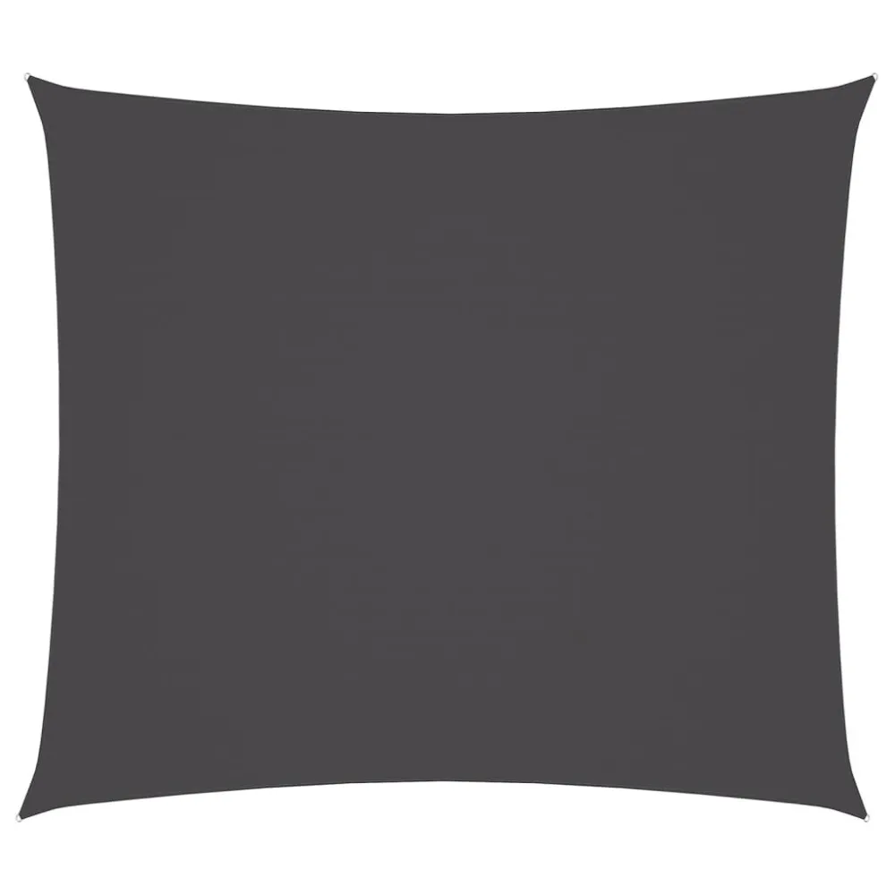 Barreira de Jardim Para-sol estilo vela tecido oxford retangular 2x2,5 m antracite