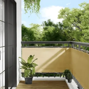 Tela de Proteção Solar Tela de varanda 75x300 cm 100% poliéster oxford cor areia