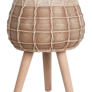 Cachepô de Fibra de Coco Vaso alto para plantas DARMERA Cerâmica Castanho evidente