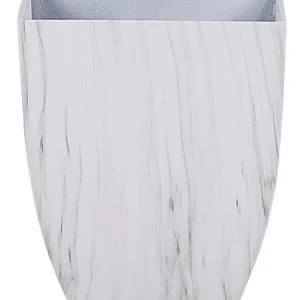 Jardineira de Parede Vaso para plantas com efeito de mármore branco 28 x 28 x 34 cm MIRO