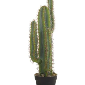 Planta artificial em vaso verde e preto 78 cm CACTUS Diâmetro de 30 cm
