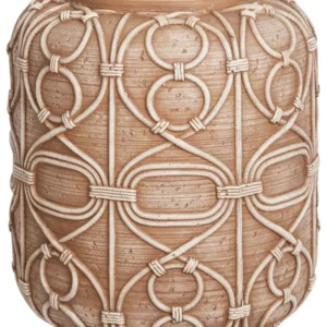 Premium Resistente Intempéries Vaso PALAMAS Cerâmica Castanho óbvio